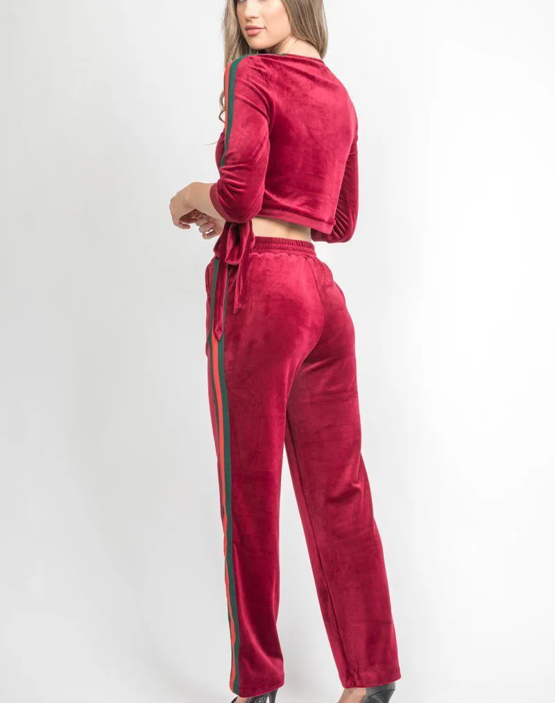 ladies velour leisure suits