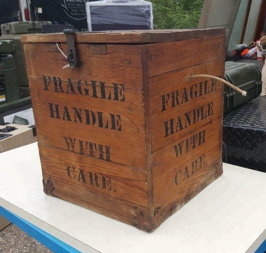 Antique Transport High Explosives Dynamite Tnt Wood Box Wooden