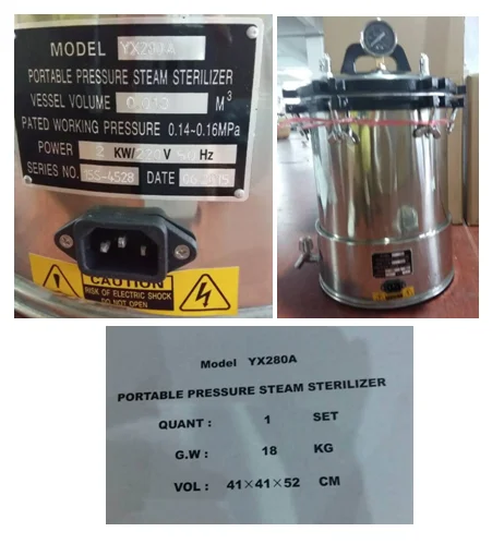 New and cheap portable stainless steel lab autoclave sterilizer best price) autoclave