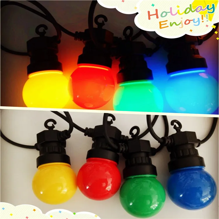 waterproof  led garland global bulb light backyard light  g50 string light rgb colorful for wedding/party decorating