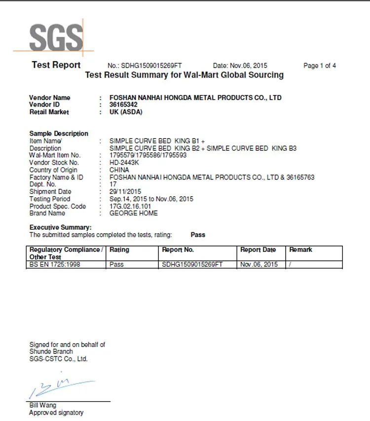 Testing Report for adult bed.jpg