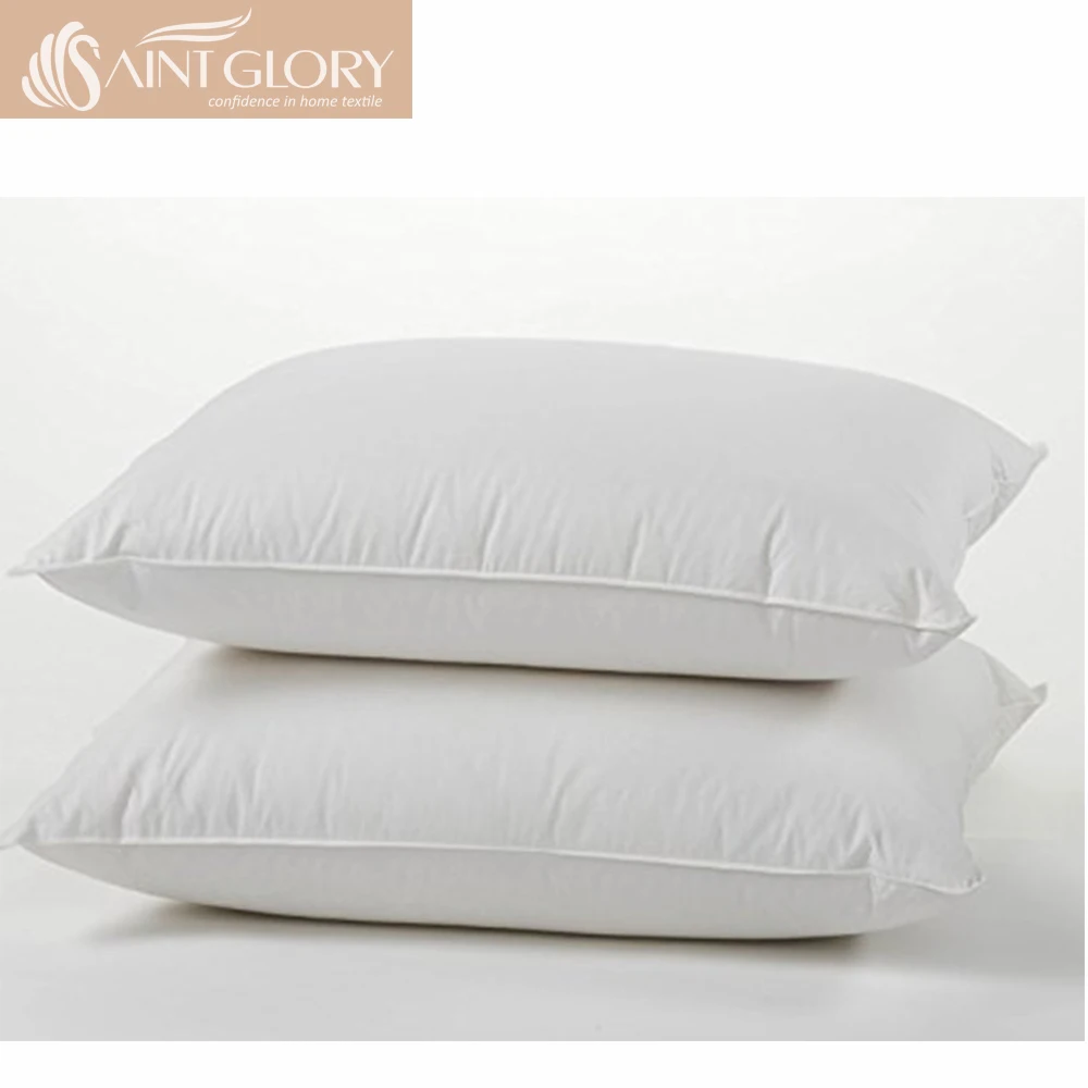 Washable Goose Feather 100 Hungarian White Goose Down Pillow King