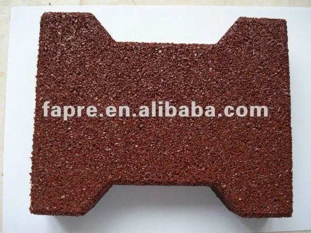 De Goma De Ladrillos Alfombras De Piso/reciclado De La Miga De Goma Mat