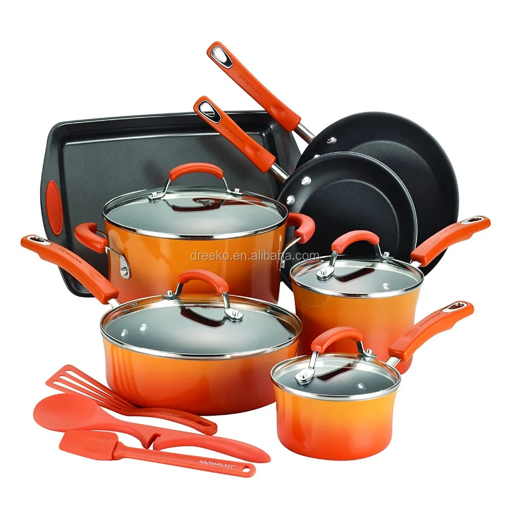 14pcs Premier High Quality Aluminum Nonstick Colored Coating Cookware