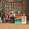 Solid wood box storage box rectangular custom home large decorative fruit retro storage small wooden crates