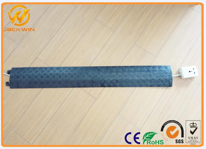 Durable Indoor Yellow &black Pvc Floor Cord Cable Cover /cable Wire