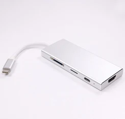 2018 newest 8 in 1 type c to usb hub