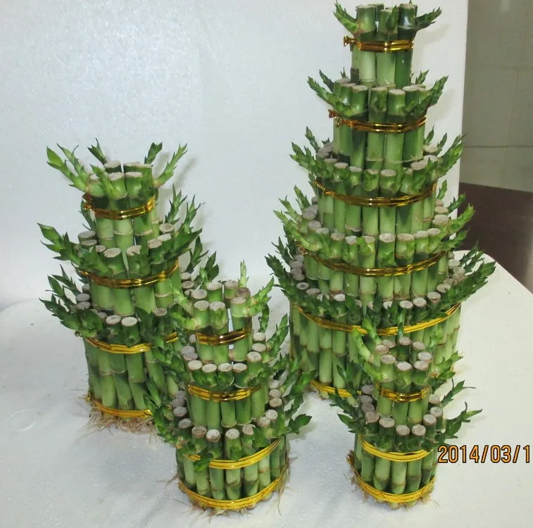 Tower Shape Lucky Bamboo Artificial Tower Shape Lucky Bamboo