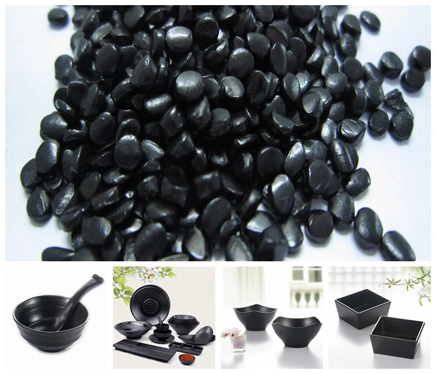 Color stability raw abs pellets health food -grade black masterbatch