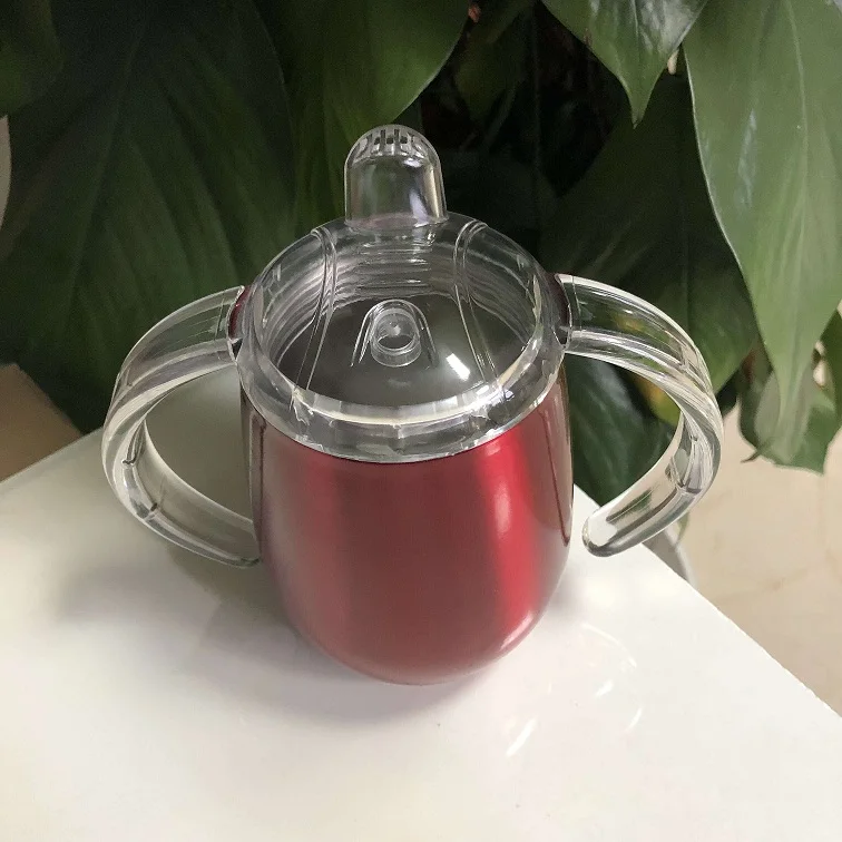 Stainless Steel Sippy Cup 10 oz Double Wall Vacuum Insulated sippy cup for babies
