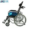cheap wheelchair Light weight folded toilet hole lying flat manual wheelchair