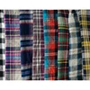 57/58" 21S Flannel Check Woven Yarn Dyed Cotton Fabric Stock Lot