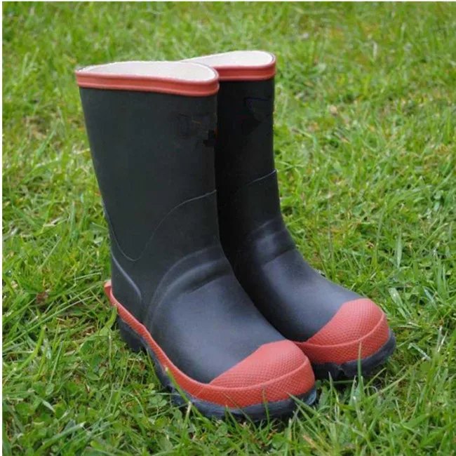 Wholesale Rain Boots New Zealand Waterproof Safety Boots Shoes Red Band