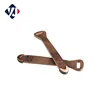 Hot design brand logo style leather jacket metal zipper pullers