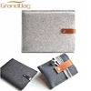Eco-friendly Wool or Polyester Felt Mobile Phone cover Bag Sleeve pouch for iphone with card case
