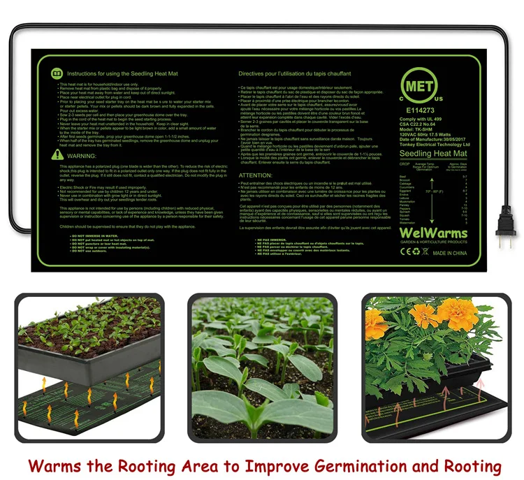 Wholesale Durable Germination Kit Seed Warming Seedling Heating Mats