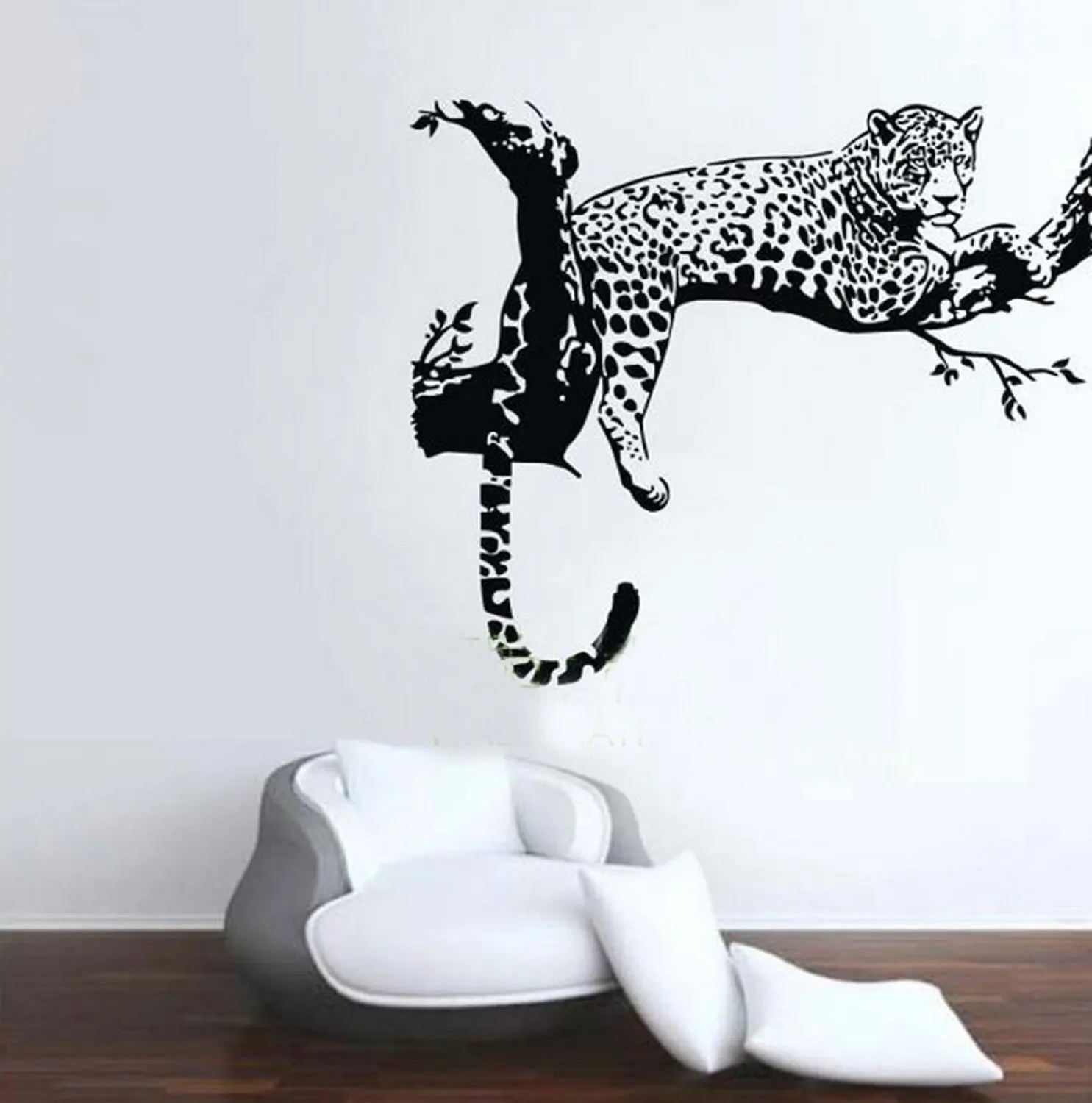 Animal Wild Zoo Leopards Cheetahs Tail Wall Decal Sticker Living Animal Wild Zoo Leopards Cheetahs Tail