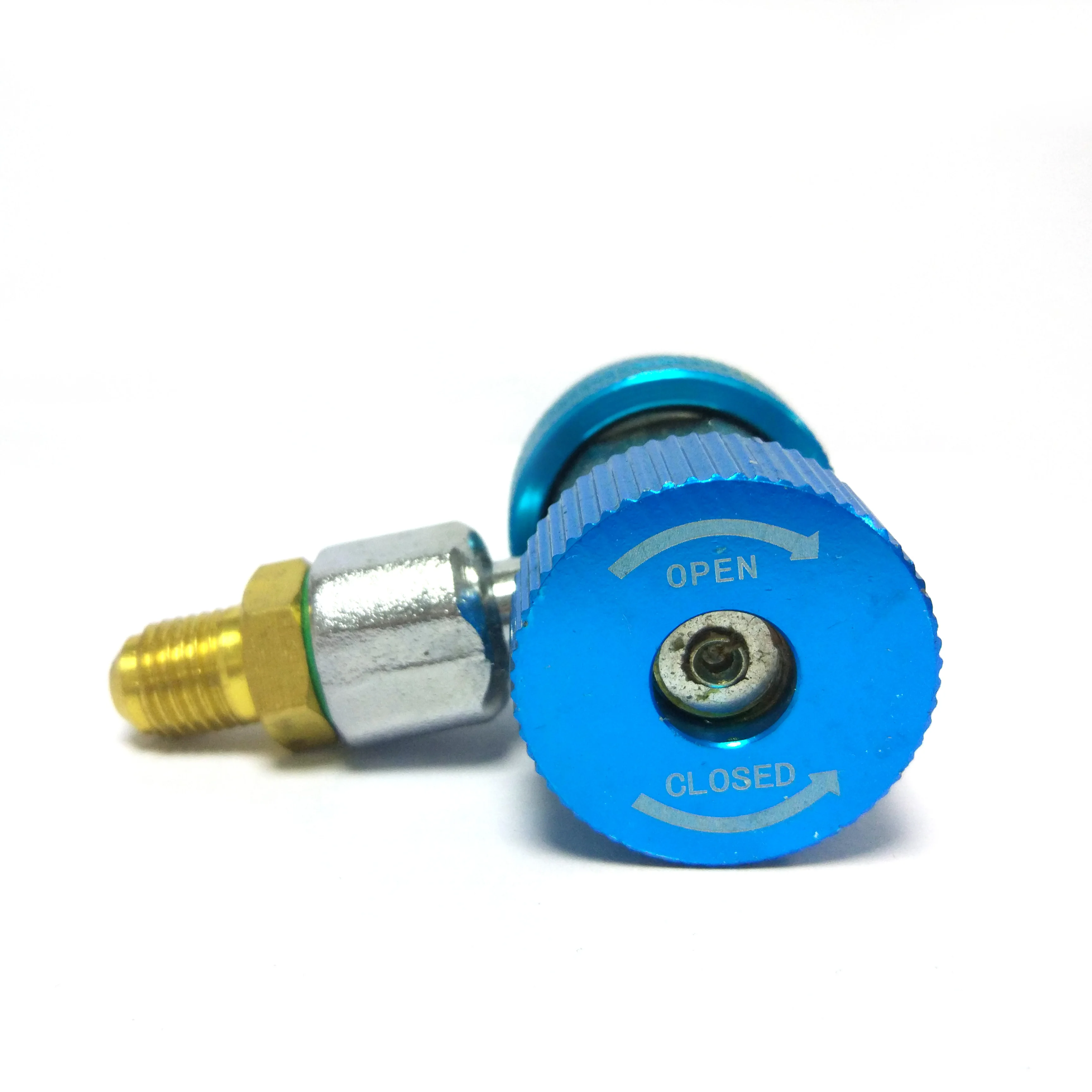 Manual Thread R134a Copper Refrigerant Gas Air Quick Connect Coupler