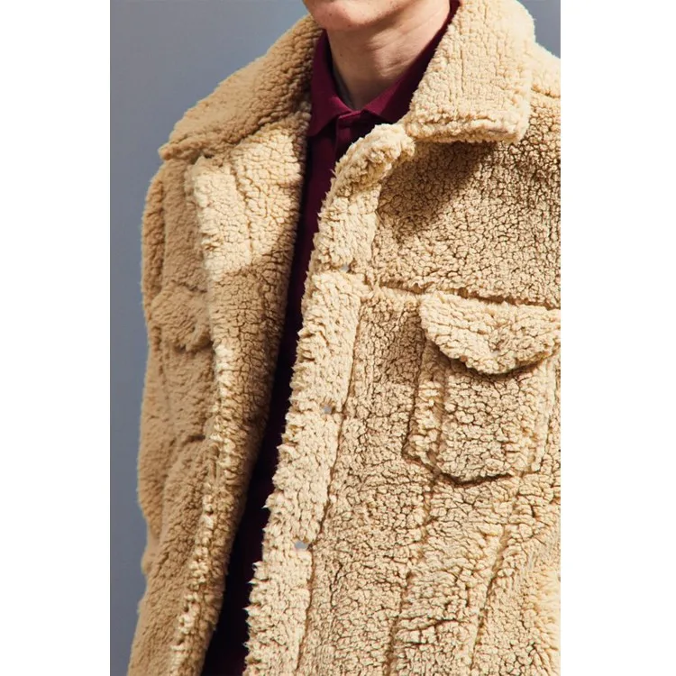 High Quality Custom Winter Sherpa Fleece Jacket Wholesale Outdoor