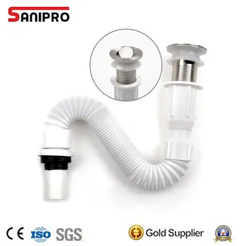 Flexible Wash Basin Washing Machine Dishwasher Drain Hose Extension Flexible Wash Basin Washing Machine Dishwasher Drain Hose Extension White