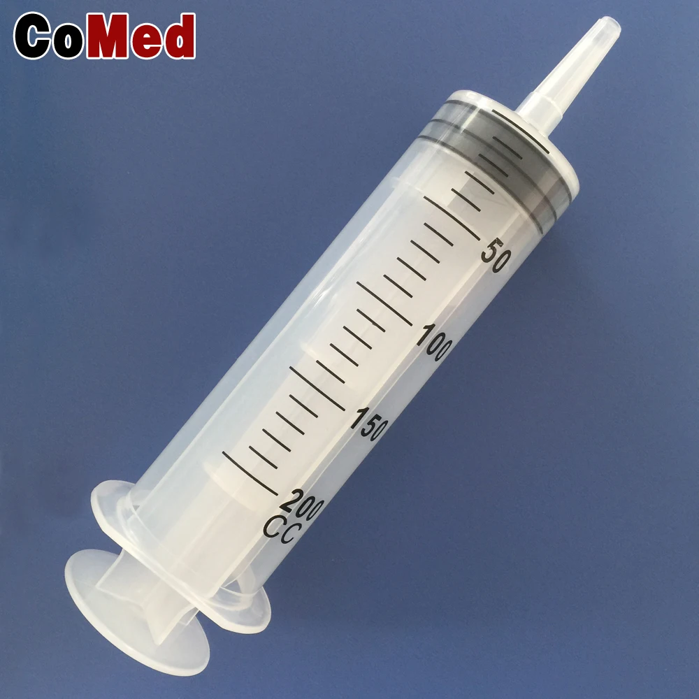 Disposable Large Catheter Tip Iirrigation And Feeding Syringe 200ml