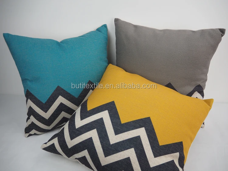 De Zigzag Impresión Throw Almohada Cubierta Decorativa Al ACTUALIZA TUS SILLAS CON COJINES | Cojines de silla