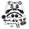 Chrome Shell for Xbox 360 Wireless Controller Housing Case for Xbox360 Wireless Game Pad Case with Buttons Kit Replacement