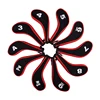 Customized Zipper Golf Covers for Irons Golf Club 10pcs/set Neoprene Golf Head Covers