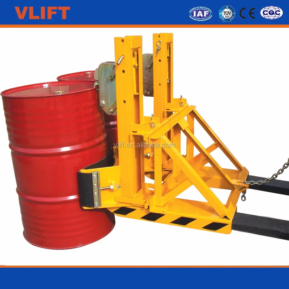 Forklift Attachment Two Oil Drum Lifting Clamp For Handler Iron Or Plastic Drums View Forklift Attachment Vlift Product Details From Shanghai Vlift Equipment Co Ltd On Alibaba Com