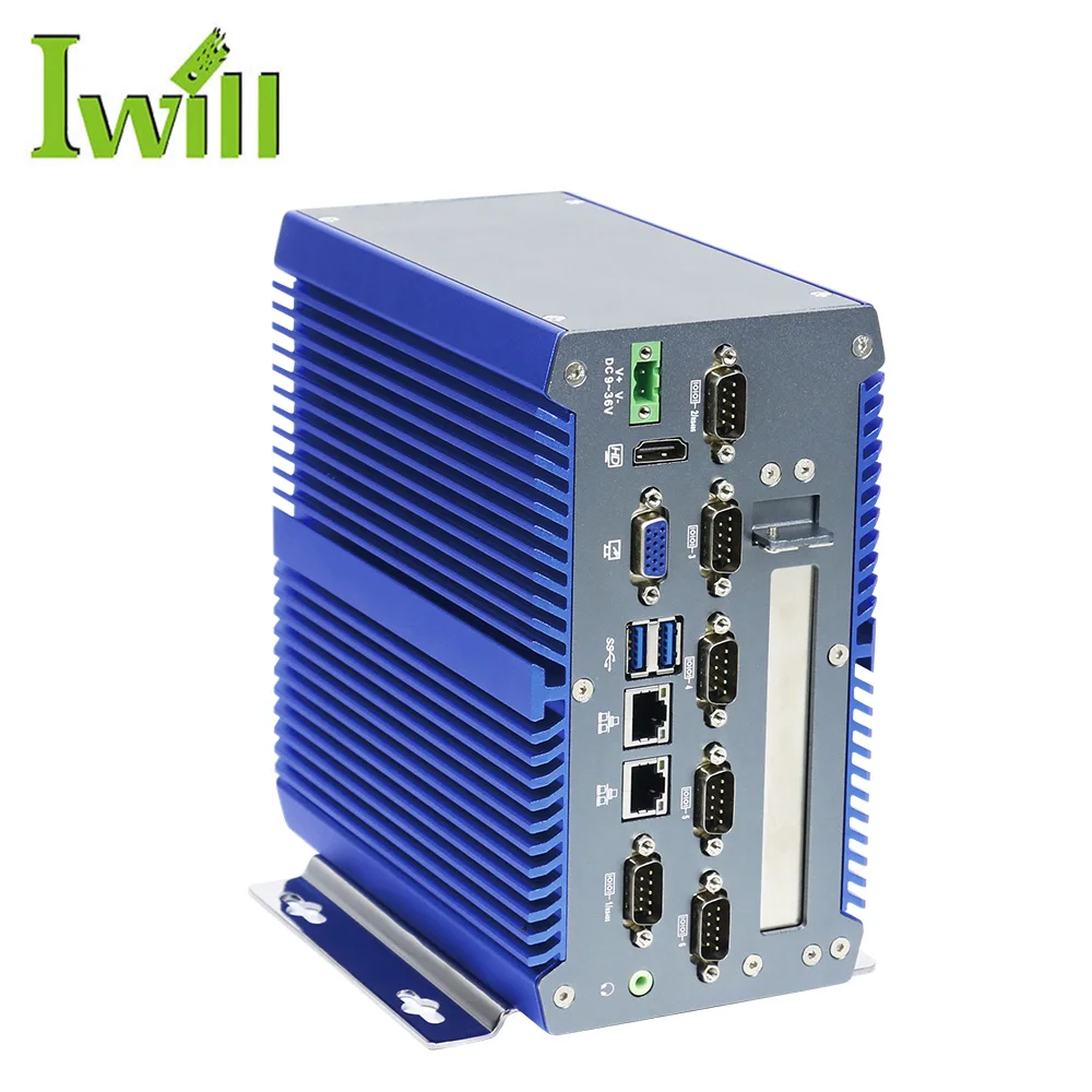 Fanless Industrial Pc Intel J1900 Ibox301 Plus 1*pci Quad Core Aluminum