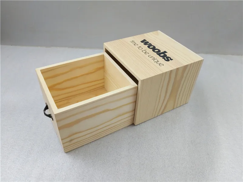 Small Wooden Sliding Drawer Box