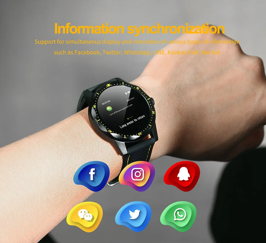 Colmi SKY 1 smart watch IP68 Waterproof Heart Rate Activity Fitness Tracker Bluetooth Men Smartwatch for iphone Android Phone