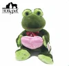 Wholesale green soft frog stuffed plush toys with Oem&ODM