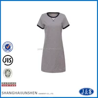 New fashion ladies long dress formal short sleeve dress