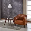 custom made cheap orange internet cafe office modern turkish leather round sofa in China, arabic sofa furniture uk
