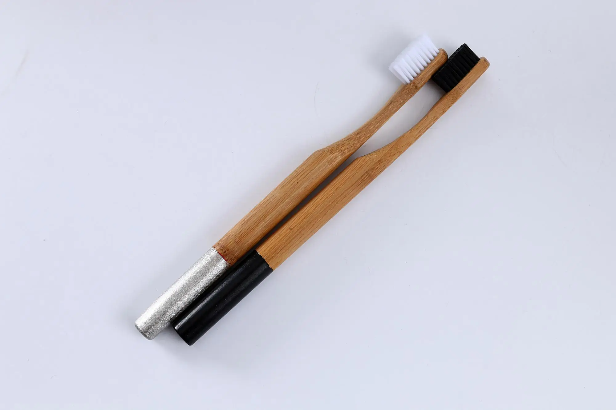 椰子牙刷 100% 天然猪鬃竹牙刷