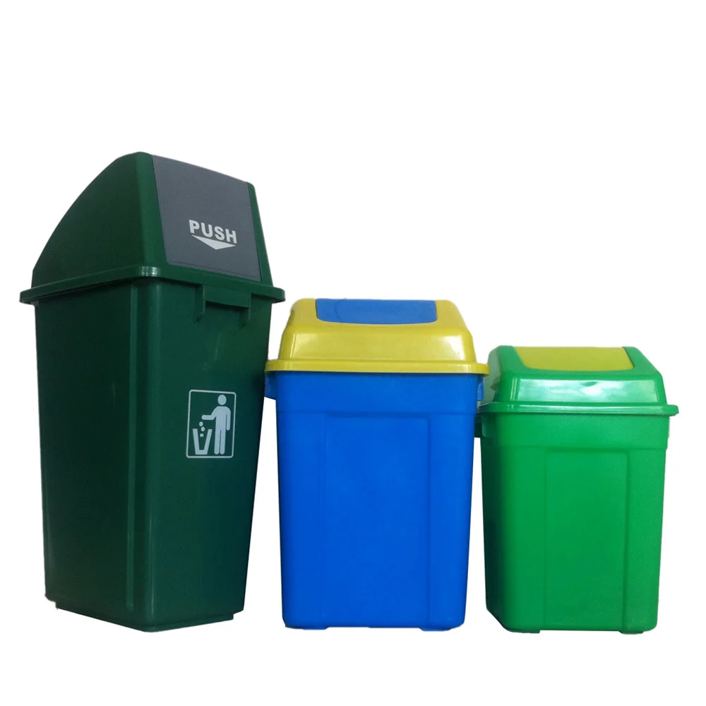Hand Push Plastic Household 58l Recycling Indoor Bin Buy Indoor Bin