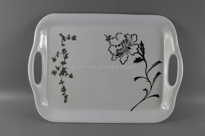 14-16-18 inch Melamine tray sets with handle Plastic