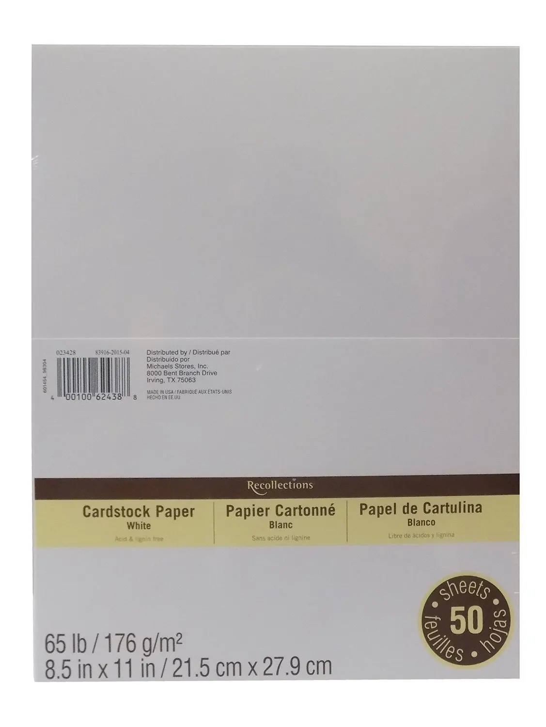 Recollections Cardstock Paper 50 Sheets 8 1//2 X 11 Cape Cod Blues