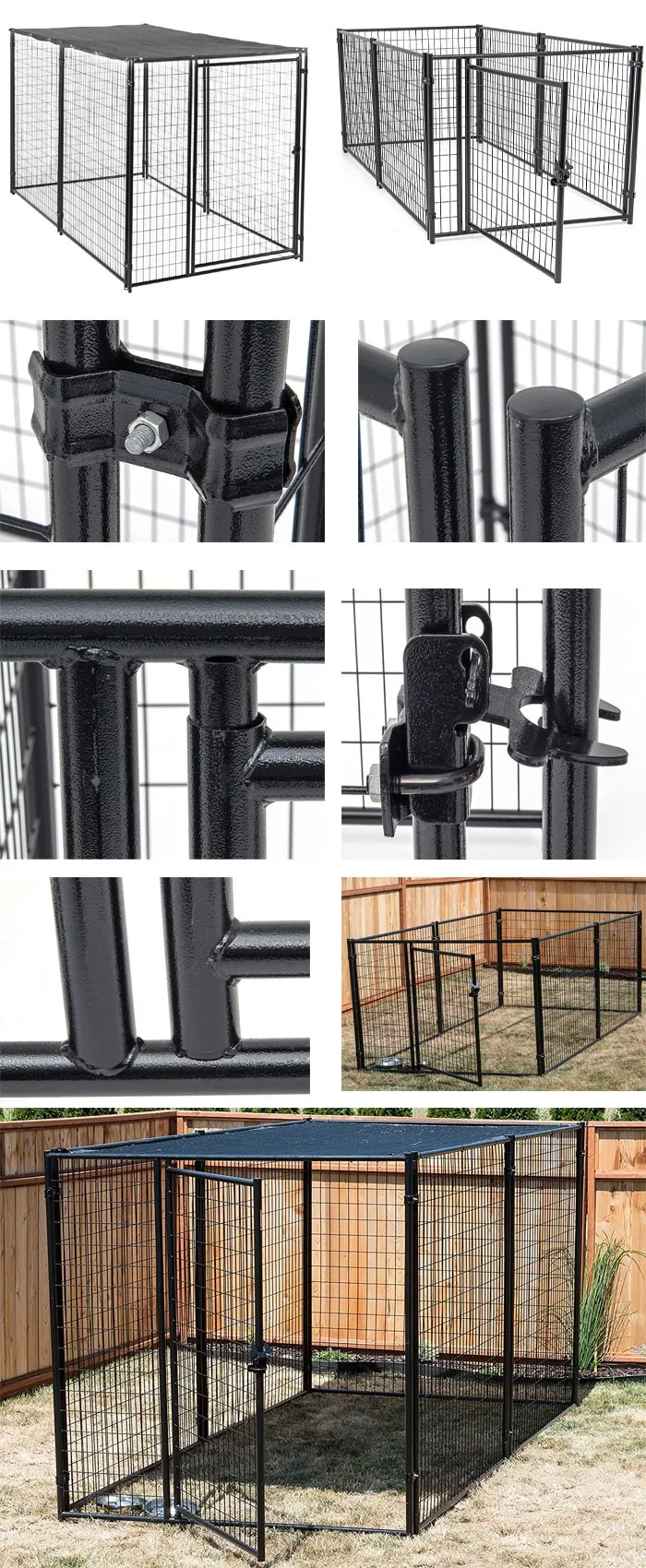 大型屋外チェーンリンク犬用犬小屋 犬用ケージ 犬用ランドッグフェンス 製造 Buy Chain Link Dog Kennels Dog Cages Dog Runs Dog Fence Product On Alibaba Com