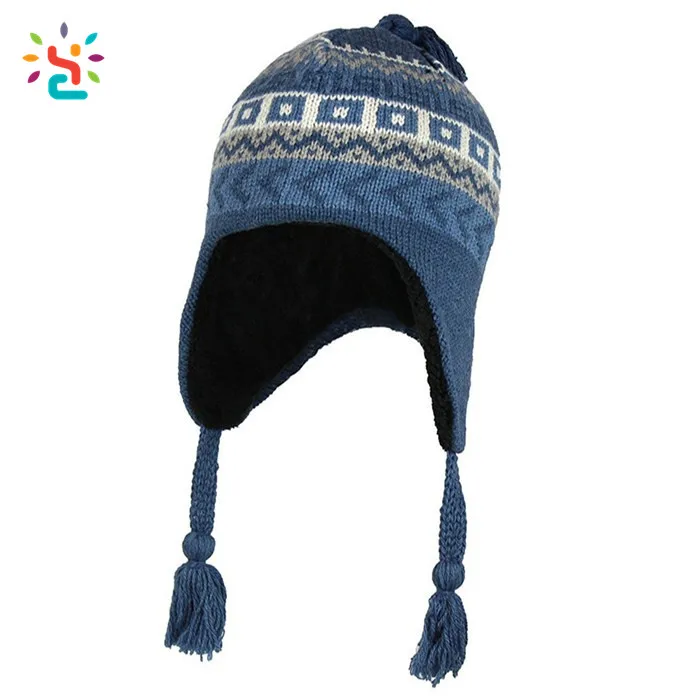 Custom Earflap Beanie Ski Hat Free Knit Pattern For Hat ...
