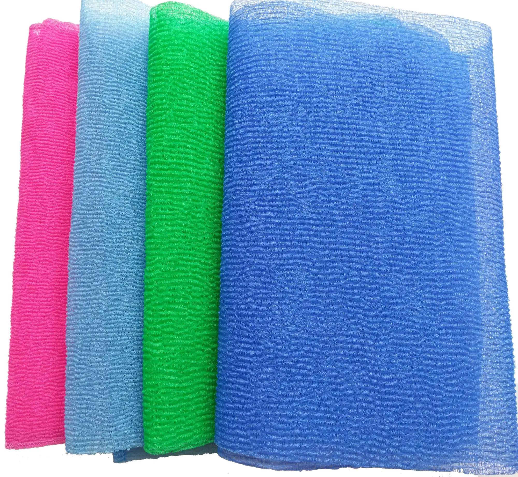 Free Sample Available Nylon Body Wash Cloth Skin Exfoliating Bath Towel Hard Texture Rubbing