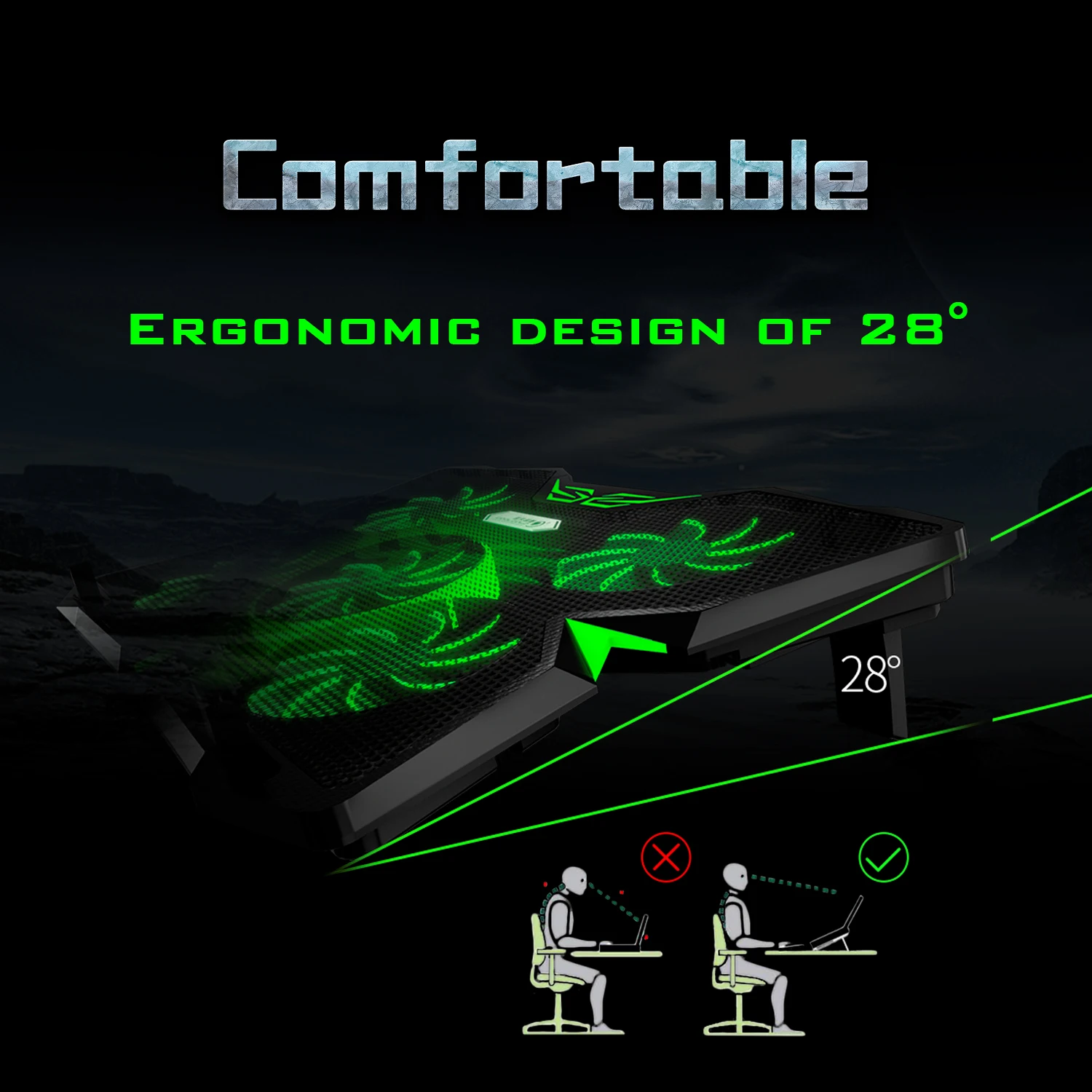 Game Style Cooling Equipment Notebook Cooling Cooler, Laptop Computer Cooler