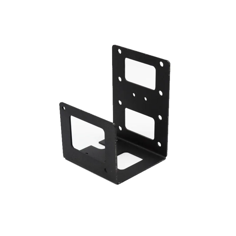 Custommade Small Metal Stamping Black Powder Coated Metal U Bracket