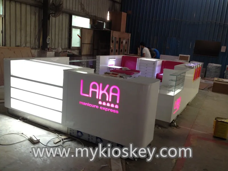 Custom 3D nail express manicure pedicure booth body message kiosk