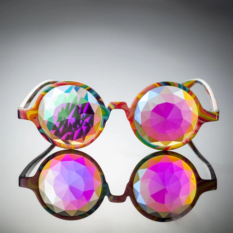 flat back kaleidoscope glasses