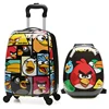 Custom ABS Hard Case Cartoon Children Baby Caddy Travel School Suitcase Printed Trolley Kids Luggage Bag