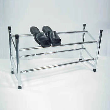 2 Tier Stackable Metal Tubular Shoe Rack Buy Stackable Shoes Rack Extandable Tube Bar Shoes Rack Chrome 2 Tier Shoes Rack Product On Alibaba Com