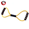 Chest expander exercise fitness band 8 shape latex resistance tube