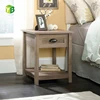 Yibang Salt Oak County Line End Table small,solid ash wooden end table with drawer